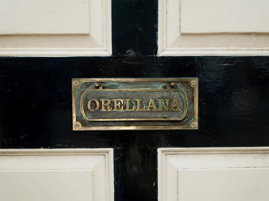 Personalized Mail Slot cast bronze