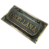 Personalized Mail Slot cast bronze