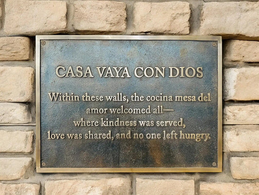 Personalized Solid Bronze Address Plaque