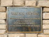 Personalized Solid Bronze Address Plaque