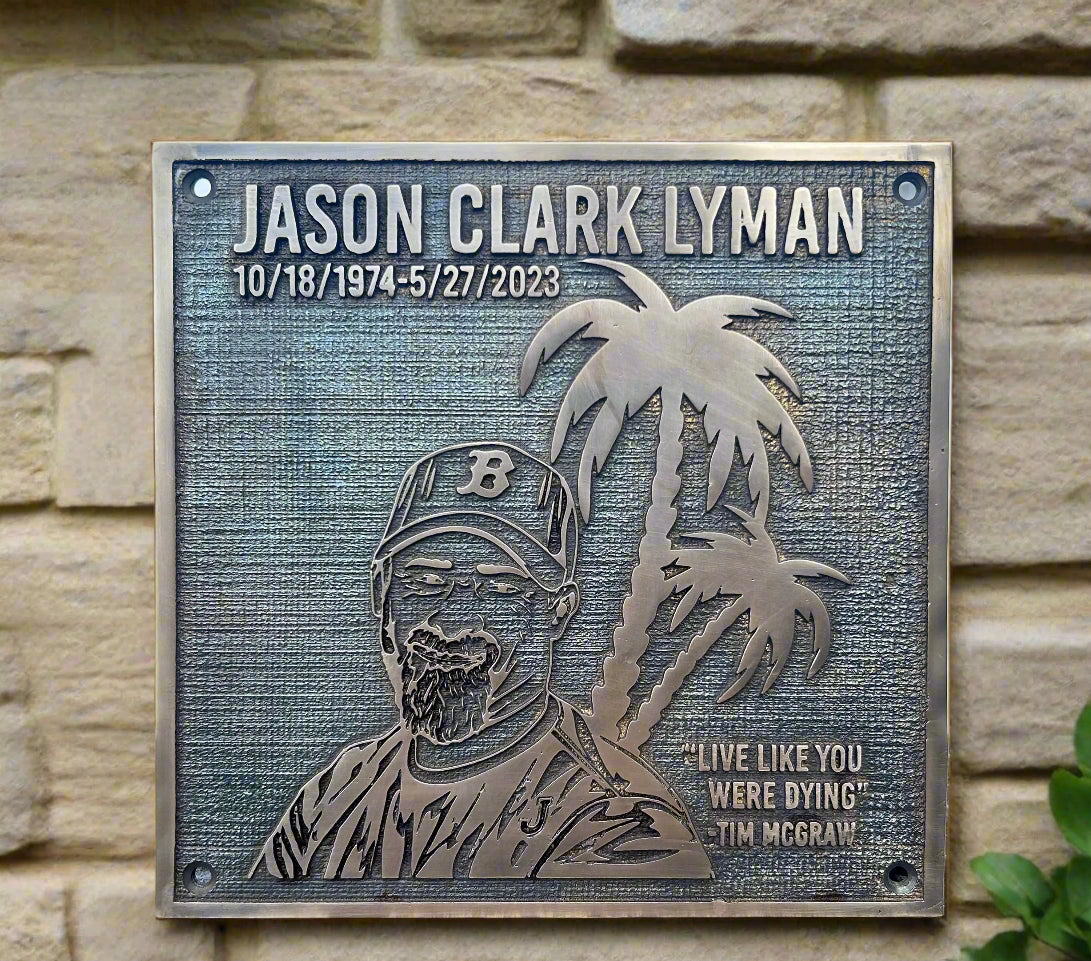 Personalized Solid Bronze Address Plaque