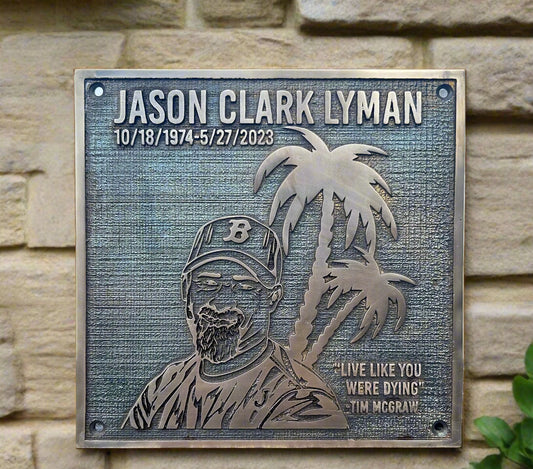 Personalized Solid Bronze Address Plaque