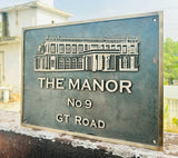Personalized Solid Bronze Address Plaque