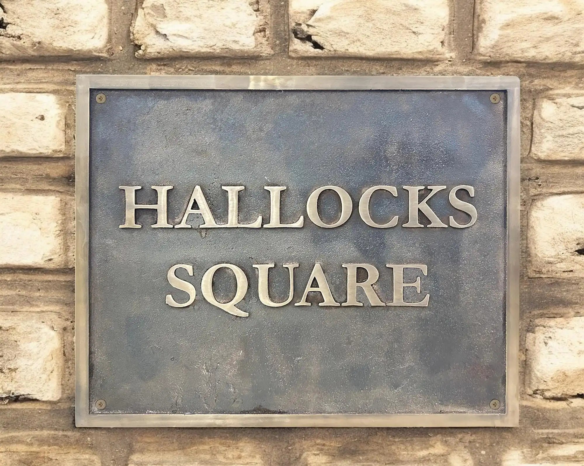 Personalized Solid Bronze Address Plaque