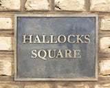 Personalized Solid Bronze Address Plaque