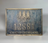 Personalized Solid Bronze Address Plaque