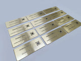 Personalized brass plaques - deep etched plaque 