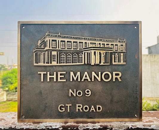 Personalized bronze address signs