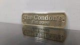 Personalized cast brass house signs