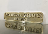 Personalized cast brass house signs