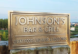 Personalized last name brass signs & plaques 