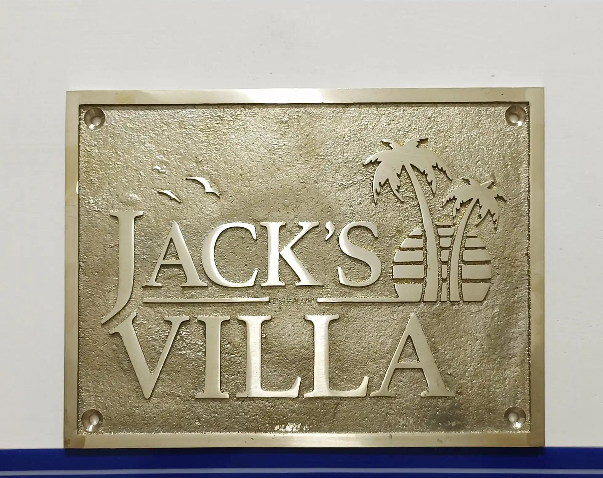 Personalized last name brass signs & plaques 