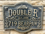 Unique Door sign - Custom bronze plaques