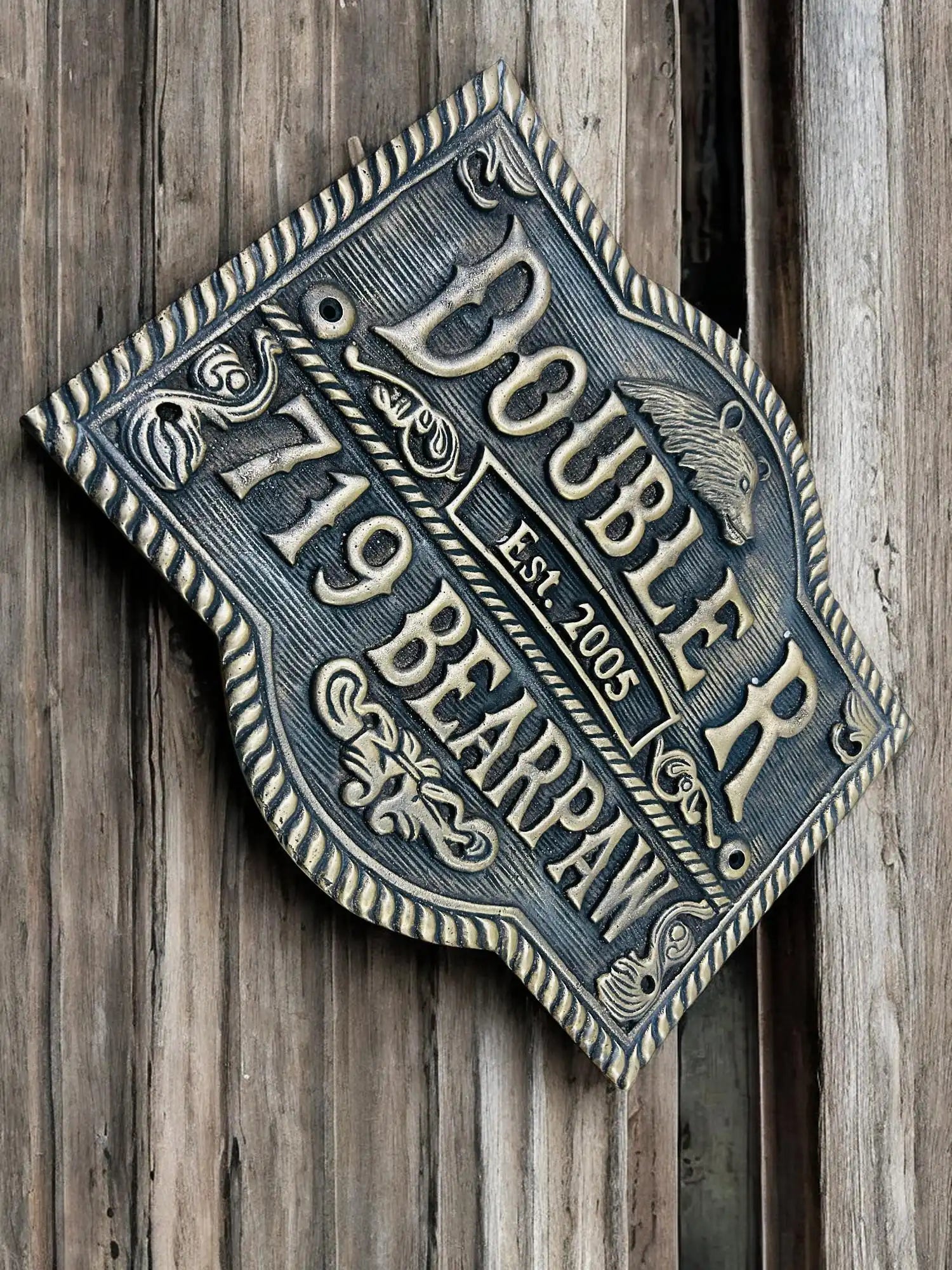 Unique Door sign - Custom bronze plaques