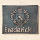 Custom Bronze Plaques with Family Crest, Logo or Design - Address plaques