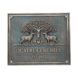 Personalized Bronze Address Plaques 3D Design in Oil-rubbed Bronze Finish