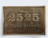 Custom Home Address Plaques | Bronze