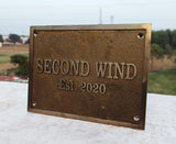 Custom Home Address Plaques | Bronze