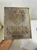 Custom Bronze plaque - Family Crest Plaques , Cast Bronze Plaques