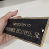Bench Memorial Plaque 