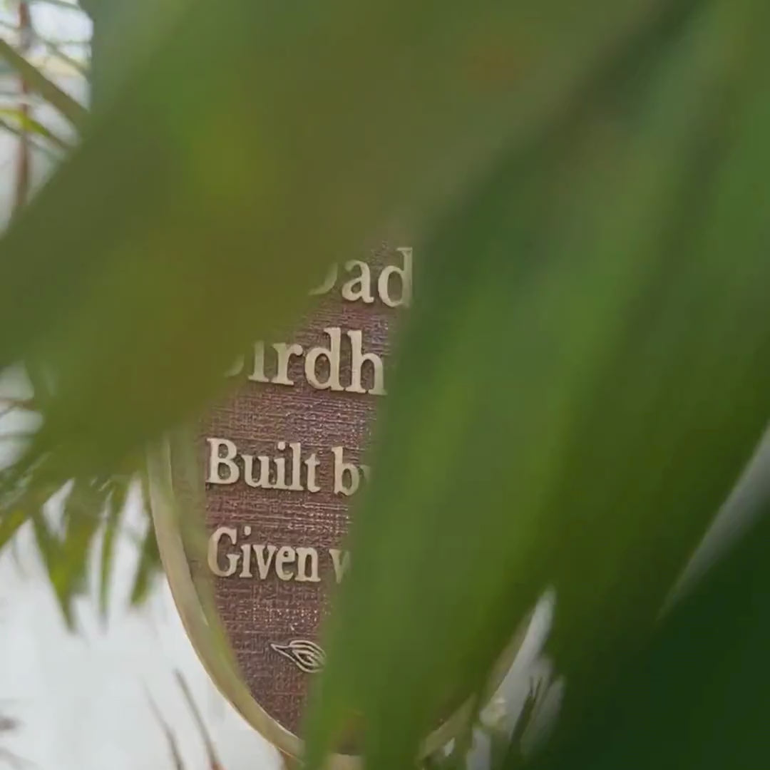 Cast Bronze Sign – Personalized Bronze Name Plate for Garden