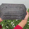 Personalized Cast Bronze Mail Slot – Custom Engraved Door Letter Plate