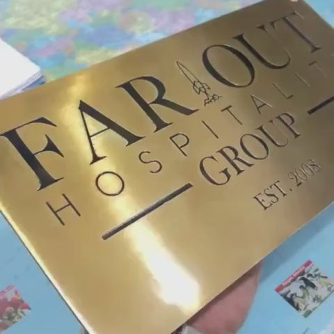 Brass Plaques with Custom Engraving  - Custom Engraved Brass Plaques